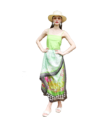 Anyyou 100% Mulberry Silk Emerald Green Long Scarf Luxury Brand Women Be... - $1,691.20 MXN