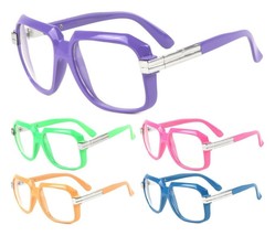 GAZELLE EMCEE HIP HOP CLEAR LENS SUNGLASSES SQUARE OVERSIZED RUN DMC RET... - $8.50+