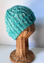 Green /Cream Silver thread Mixed Knitted Kids Beanie Hat Cap Soft warm #N - $7.24