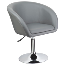 Best Master Furniture Faux Leather Adjustable Swivel Coffee Chair in Gray - £97.51 GBP