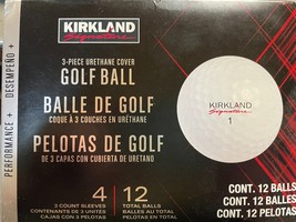 Kirkland Signature Golf Balls 3-Piece Urethane Cover 12 Total - £18.64 GBP