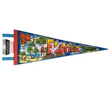 Vintage Florida Souvenir Pennant Shuttle Gator Orange Beach - £11.23 GBP