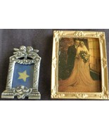 Set of Two Miniature Photo Frames – One with Magnet – VGC – CUTE LITTLE ... - $9.89