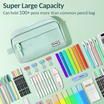 Sooez Original High Capacity Pencil Case Big Pencil Bag Pouch Box Organi... - $317.86 MXN