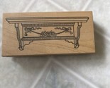 Roses Shelf Rubber Stamp Great Impressions Country 4 7/8&quot; Long Large  - £12.00 GBP