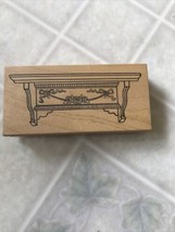 Roses Shelf Rubber Stamp Great Impressions Country 4 7/8&quot; Long Large  - £11.74 GBP