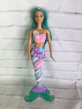 Mattel Barbie Dreamtopia Candy Sweet Kingdom Fashion Mermaid Doll Aqua Hair 2015 - $20.78