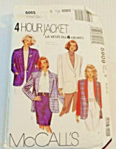 Vintage McCall's 5909 Jacket Blazer McCall's Sewing Pattern - $4.94