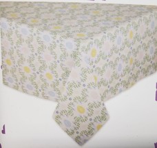 Printed Fabric Cotton Tablecloth,60&quot;x104&quot;Oblong,EASTER BUNNIES &amp; EGGS TO... - $27.71