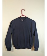 Jerzees Sweatshirt Kids Size Large Navy Blue Long Sleeve Pullover - $6.93