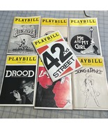Vintage Broadway Playbills 1984 Drood Big River 42nd St. La Cage Song &amp; ... - $488.63 MXN