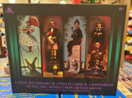 Disney Parks Haunted Mansion Stretching Portraits Puzzle Set of 4 Puzzles NEW