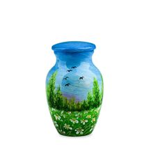 Field of Daisies 3 Cubic Inches Small/Keepsake Funeral Cremation Urn for... - $70.00