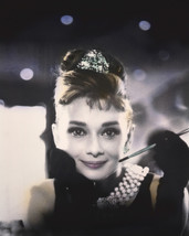 Audrey Hepburn In Breakfast At Tiffany&#39;S Iconic Image With Cigarette Hol... - $69.99