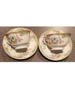 Two (2) NORITAKE China ~ Cup &amp; Saucer Sets ~ ATHENA ~ Japan ~ Floral Pat... - €42,80 EUR