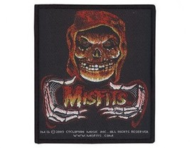 MISFITS red fire WOVEN SEW ON PATCH official - no longer made - £6.71 GBP