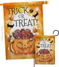 Trick or Treat Candys - Impressions Decorative Flags Set S112078-BO - £45.49 GBP