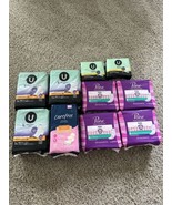 Mix Lot Of 234 Pads Kotex Clean &amp; Secure Overnight Carefree Poise Protec... - $46.74