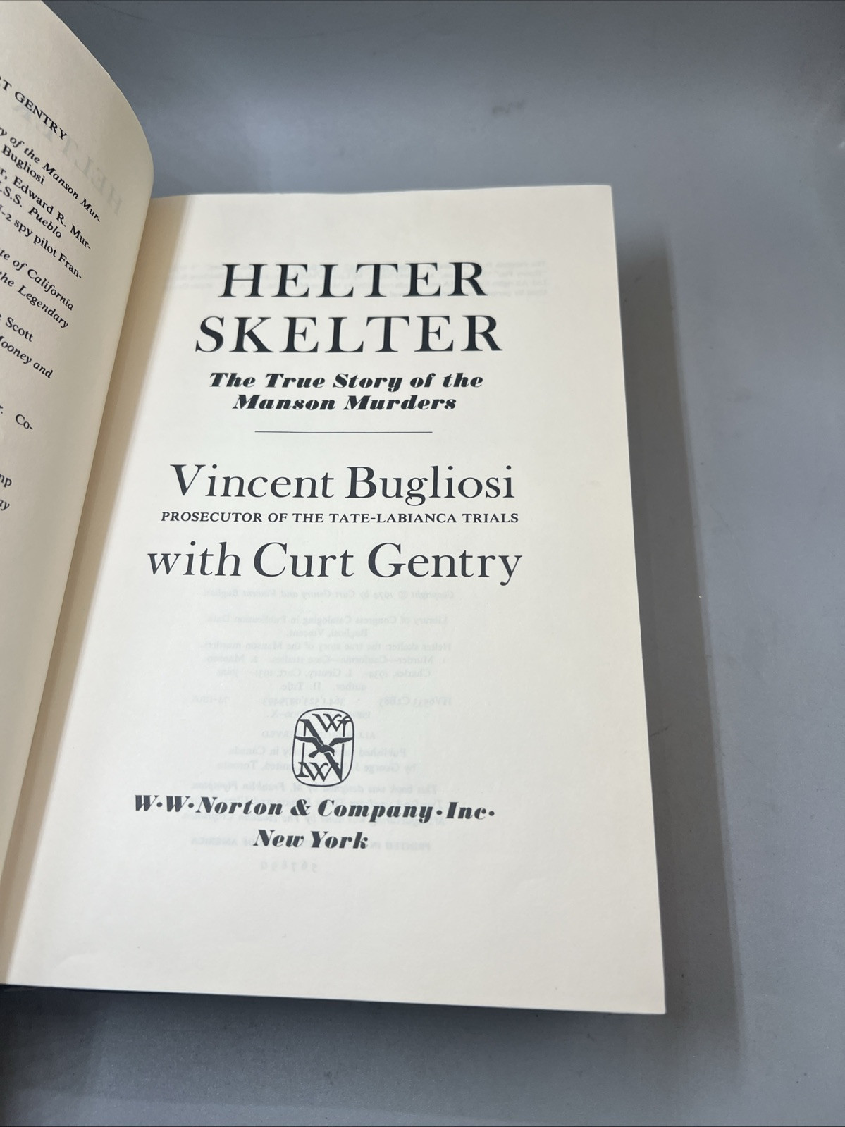 Helter Skelter Vincent Bugliosi 1974 1st Edition, 4th Print, HC/DJ  Char Manson Item image 9