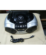 RCA Boombox CD-R/RW, MP3, AM/FM Radio Twin Bass RCD159A WORKS MONO ONLY! - $24.74