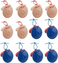 12 Pcs Musical Castanets Instrument, Clap Board Music, Multicolor - $32.99