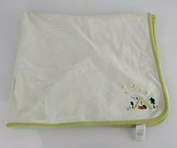 VTG Gymboree 2001 Camping Tent Happy Campers Frog Trees Moon Baby Blanket - £49.52 GBP