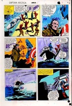 1981 Colan Captain America Annual 5 Marvel Comics color guide art page 8: 1980&#39;s - £51.33 GBP