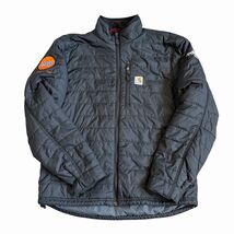 Carhartt Men’s Gilliam Rain Defender Quilted Puffer Jacket Sz M Black Br... - $49.45