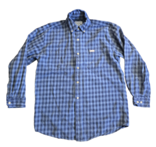 VTG Carhartt Mens Flannel Button Up Shirt Size Medium Original Fit Blue ... - $29.99