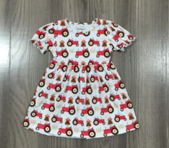 NEW Boutique Farm Tractor Girls Short Sleeve Dress - £6.72 GBP