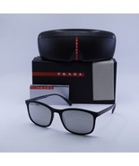 Prada Sport PS01TS DG02B0 Black Rubber/Light Grey Mirror Silver 56-19-14... - $220.20
