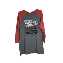 Back To The Future T-Shirt Size XL Pacific Retro Movie Shirt Gray Red 3/... - $29.69
