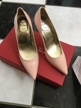 NIB 100% AUTH Roger Vivier Nude Patent Leather Pointed Toe Pumps Sz 35 - $295.02