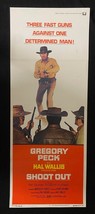 Shoot Out Original Insert Movie Poster 1972 Gregory Peck - £30.74 GBP