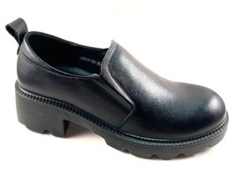 Bonavi 22R9-9 Black Leather Block Heel Shoe - $83.30