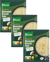 KNORR Creamy CAULIFLOWER &amp; BROCCOLI soup 3 pc / 6 servings FREE SHIPPING - £9.66 GBP