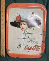 Vintage Metal Coca-Cola Serving Tray-Hamilton King 1909 Girl Portrait Circa 70&#39;s - $5.00