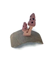 Handmade Ceramic Mushroom Sculpture Stoneware Pottery Artisan Home Decor - £117.41 GBP