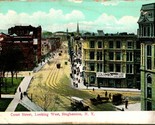 Vtg Postcard 1910s Binghamton NY New York Court Street Looking West UNP - $13.81