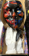 Halloween Mask skeleton gloves. New Open box Free Shipping - £23.71 GBP