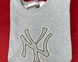Majestic Homebase Collection VTG Gray NY New York 2XL Sweatshirt Zip 104... - $59.35