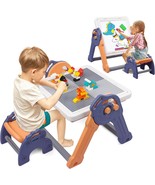 8 In 1 Kids Table And Chair Set, Foldable Toddler Table And Chair Set, D... - $1,200.61 MXN