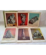 Lombard House Canada 6 note cards Povungnituk carvings unused - £47.24 GBP