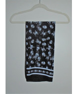 Skull and Crossbones Nylon Scarf 34&quot; x 34&quot; - £7.40 GBP