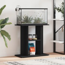 Aquarium Stand Black 60x30x60 cm Engineered Wood - £27.11 GBP