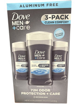 Dove Men+Care Aluminum-Free Deodorant; Clean Comfort, 3 Ounce (Pack of 3) - £21.23 GBP