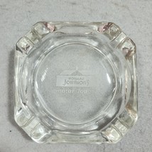 HOWARD JOHNSON&#39;S MOTOR LODGES Advertising Clear Glass 4 Notch Ashtray  - £6.19 GBP