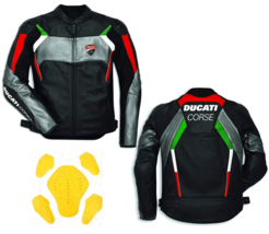 New Ducati MotoGP 20 Leather Jacket Ducati Red Motorbike Leather Racing ... - £140.18 GBP