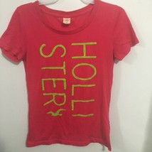 Hollister Pink ( With Green ) Women’s Size Medium Short Sleeve T-Shirt. - £8.01 GBP