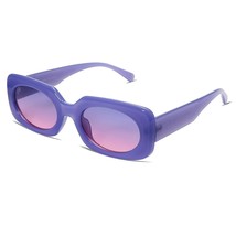 Rectangle Sunglasses For Women Retro Trendy Fashion Glasses Oval Lenses Narrow T - £14.38 GBP